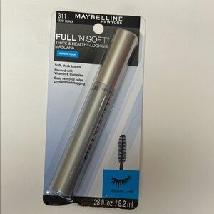Maybelline Full 'N Soft Mascara - Very Black-.28 fl oz-waterproof